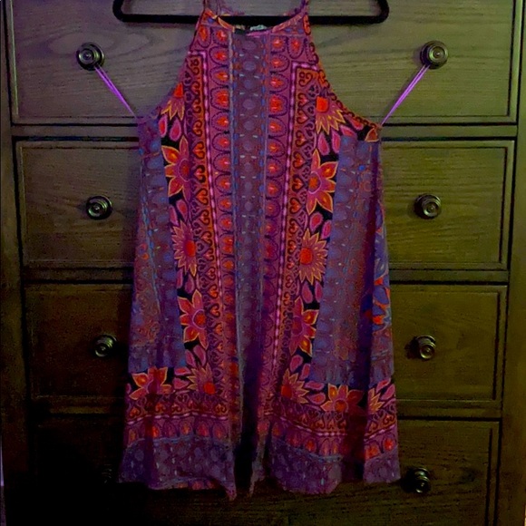 Angie Patterned Tank Dress - Picture 1 of 1